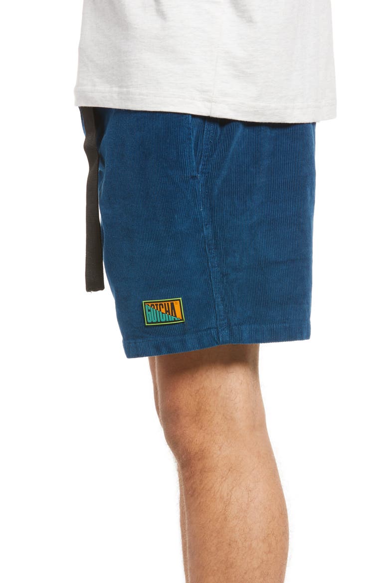 Marrietta Stretch Corduroy Shorts, Alternate, color, MAJOLICA BLUE