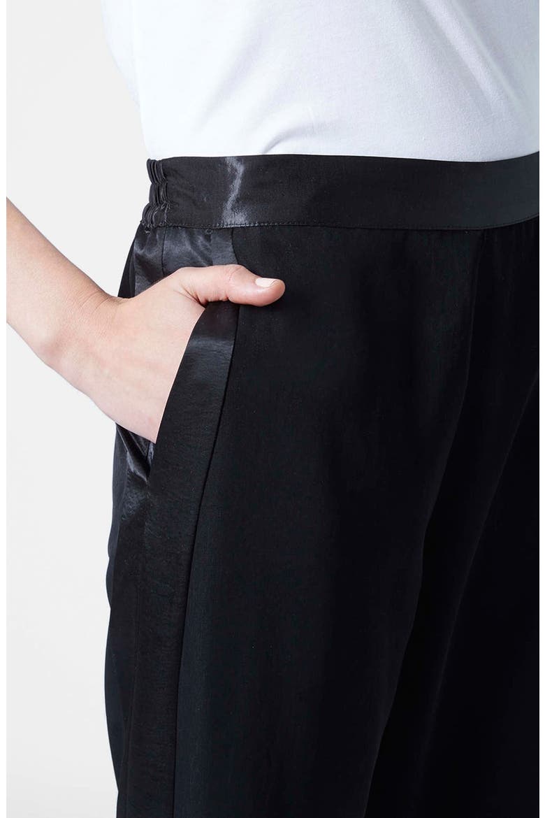 Flat Front Jogger Pants, Alternate, color, BLACK