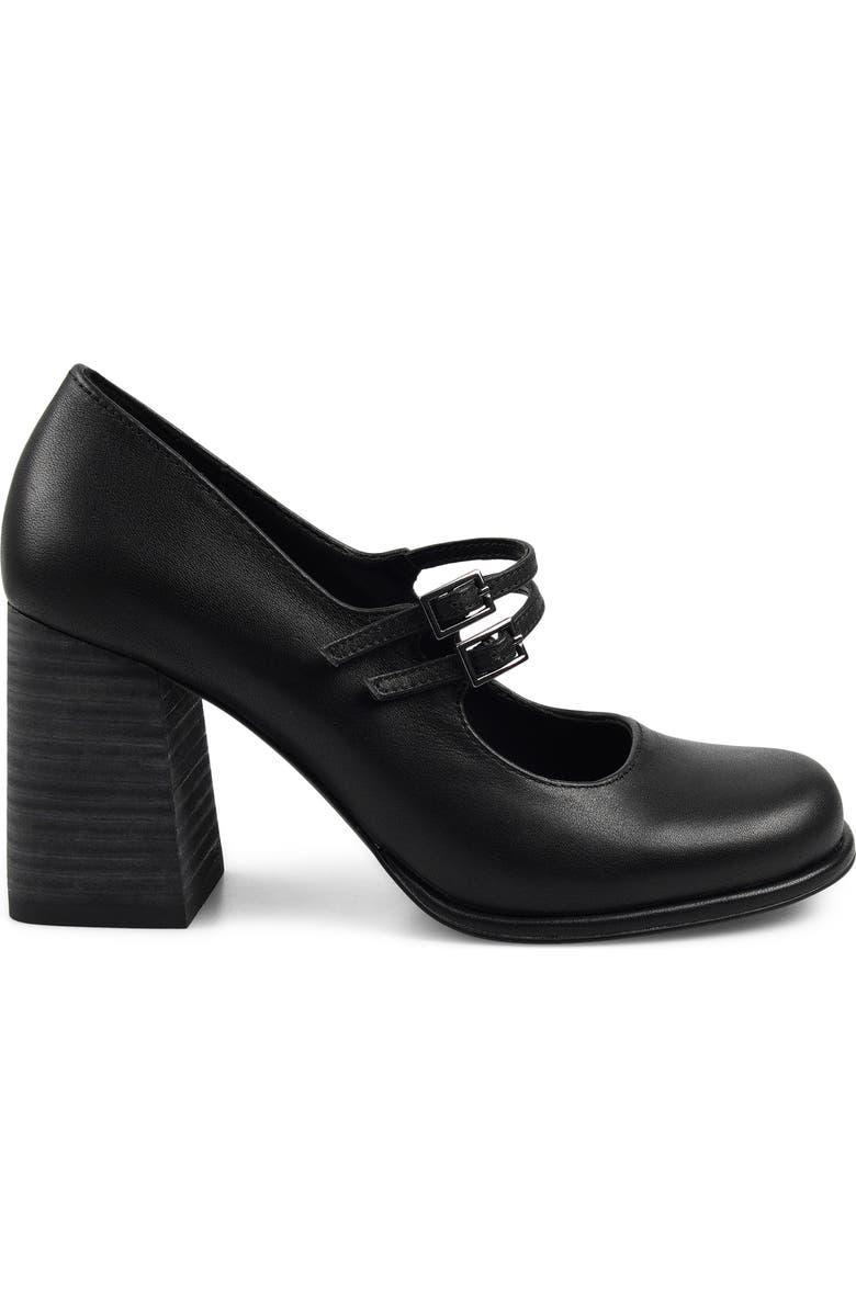 Artisan Crafted By Zigi Lazio Mary Jane Pump, Alternate, color, Black Leather