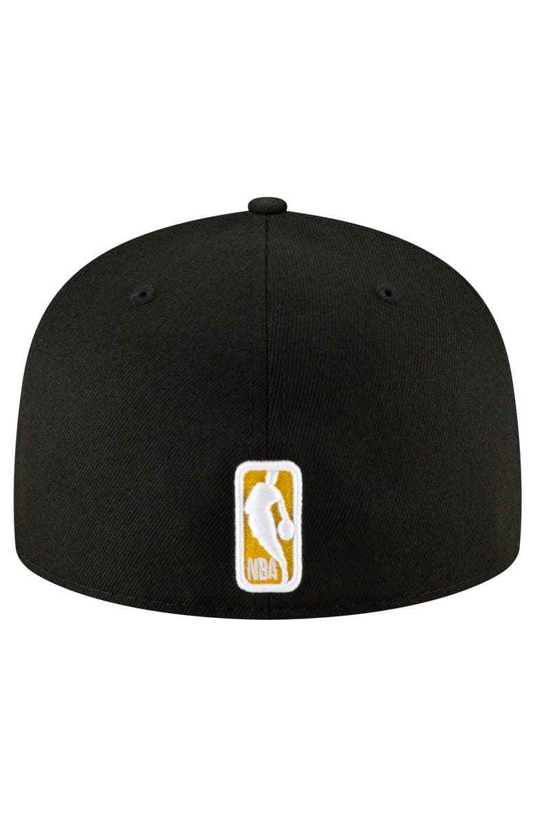 New Era Men's New Era Black Golden State Warriors 59FIFTY Fitted Hat, Alternate, color, Black
