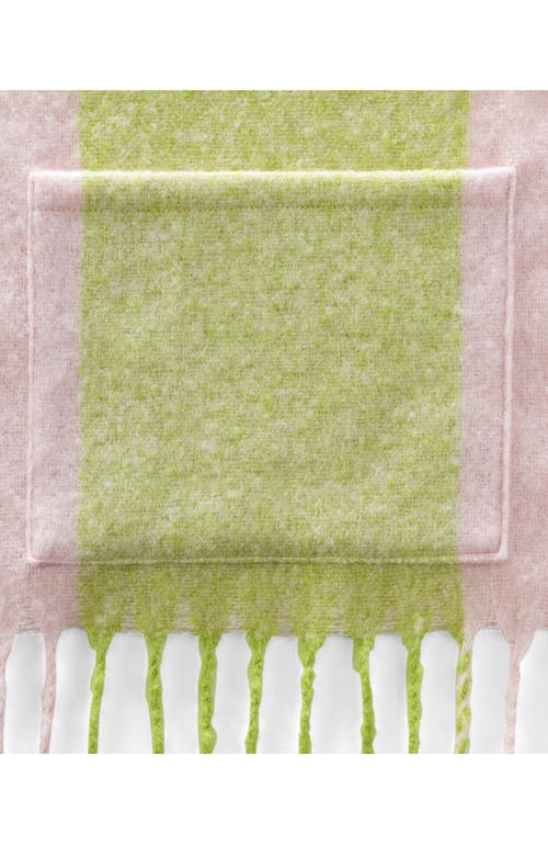Lands' End Brushed Blanket Scarf In Green