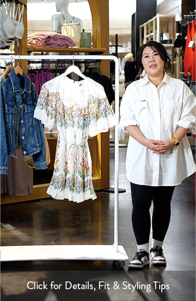 Sweet Bloom Cotton Eyelet Shift Dress, sales video thumbnail