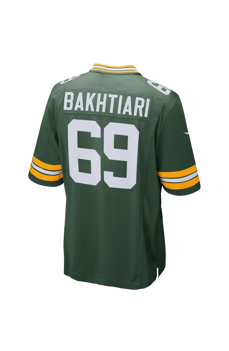 Nike Men's Nike David Bakhtiari Green Green Bay Packers Game Player Jersey, Alternate, color, 