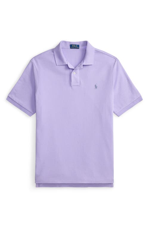 Polo Ralph Lauren The Iconic Cotton Mesh Polo In Purple