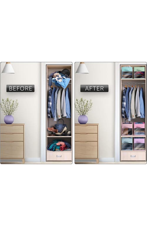 Sorbus 6-pack Window Collapsible Storage Bins In Multi