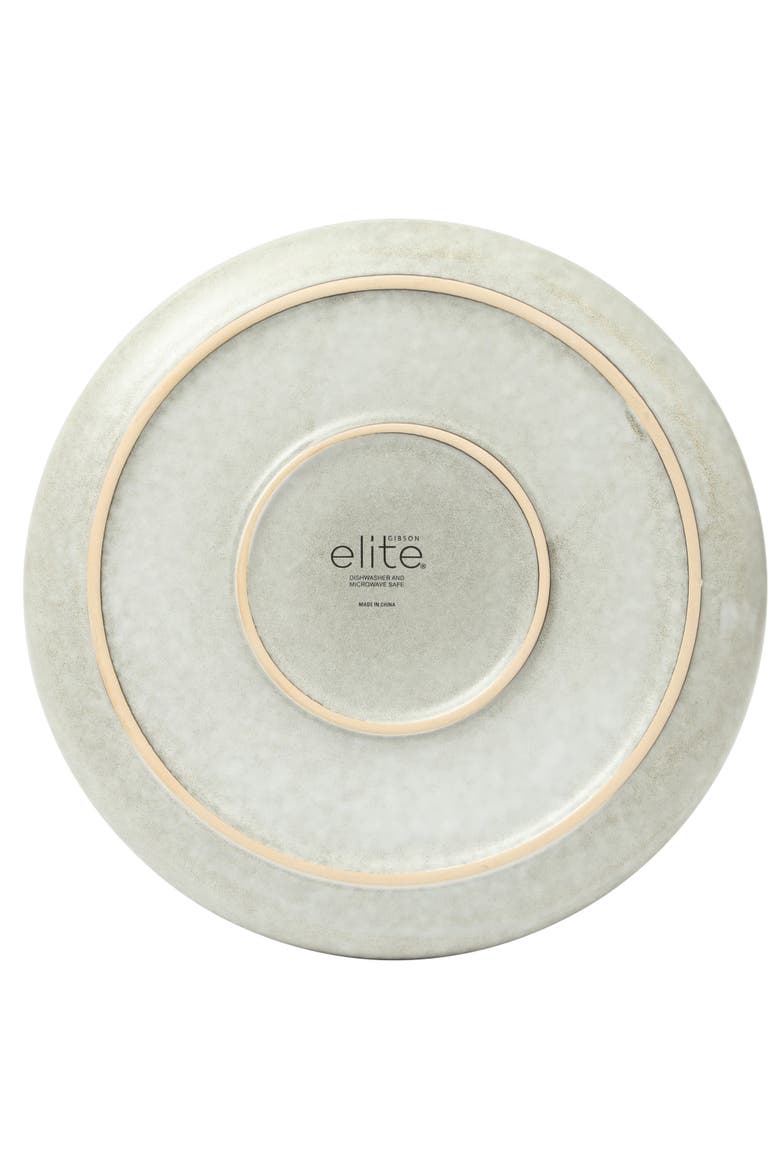 Sunveil Plates and Bowls Reactive Glaze Round Dishes Stoneware Ceramic Dinnerware Set, Alternate, color, Blue