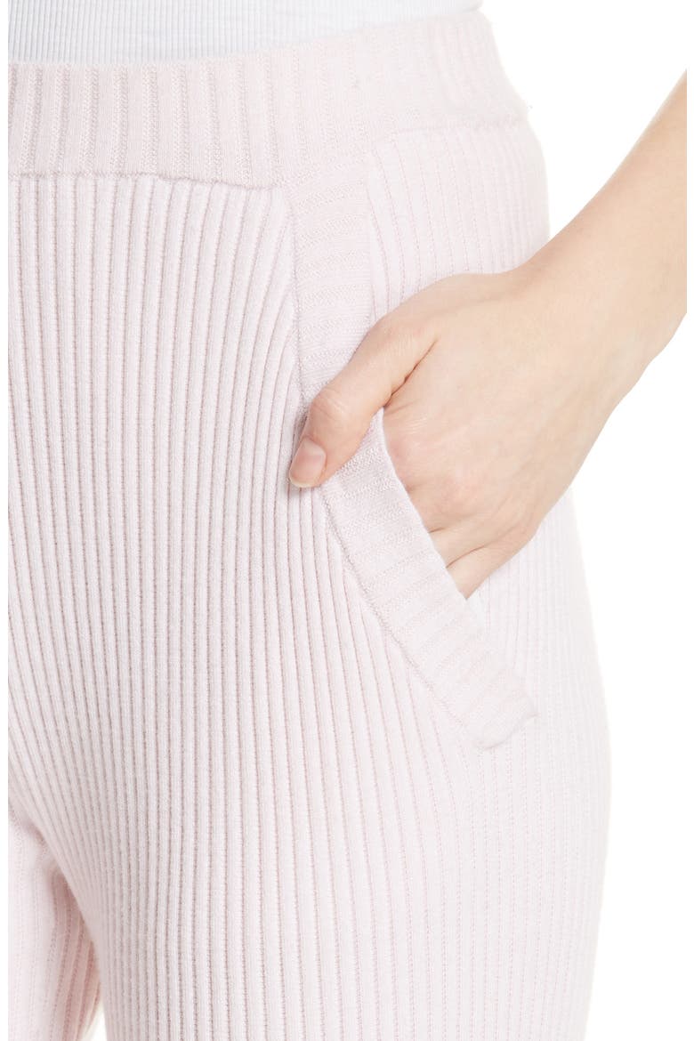 Tory Sport Performance Cashmere Wide Leg Pants, Alternate, color, COTTON PINK