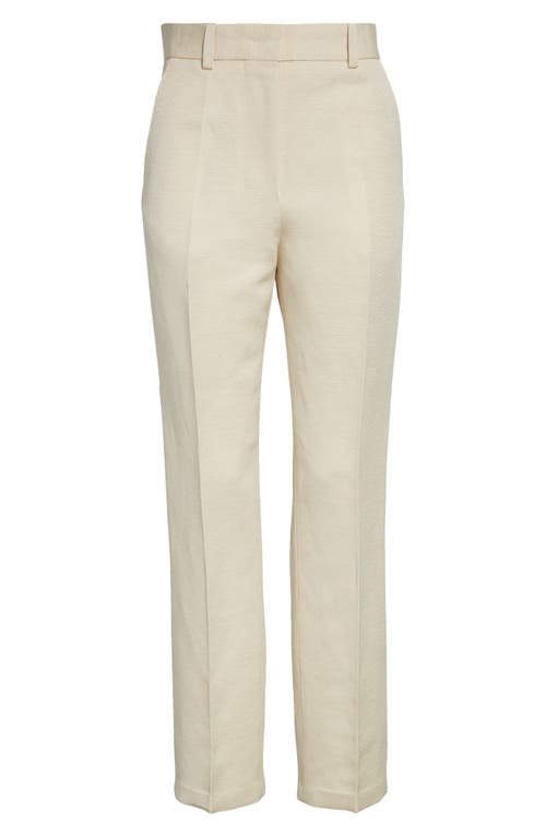 Jacquemus The Norma Creased Slim Trousers In Light Beige