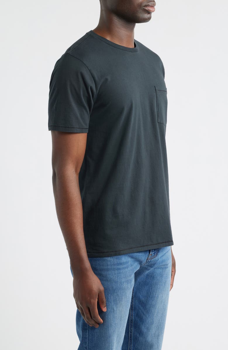 rag & bone Classic Fit Garment Dye Pocket T-Shirt, Alternate, color, Black