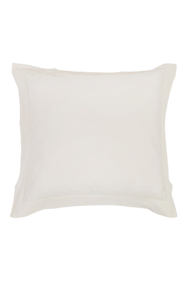 Classico Cotton Sateen Euro Pillow Sham, Main, color, IVORY