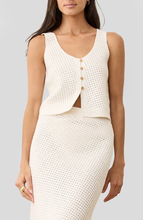 Oasis Cotton Blend Sweater Vest