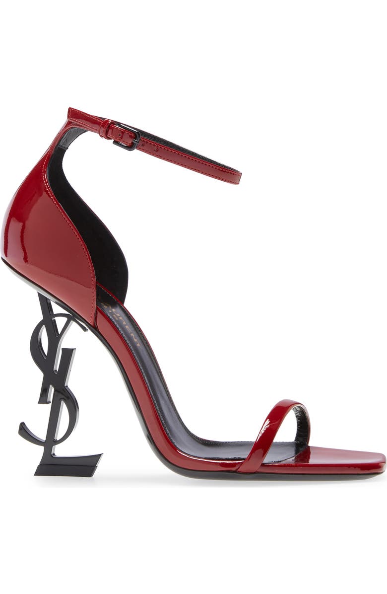 Saint Laurent Opyum YSL Ankle Strap Sandal, Alternate, color,