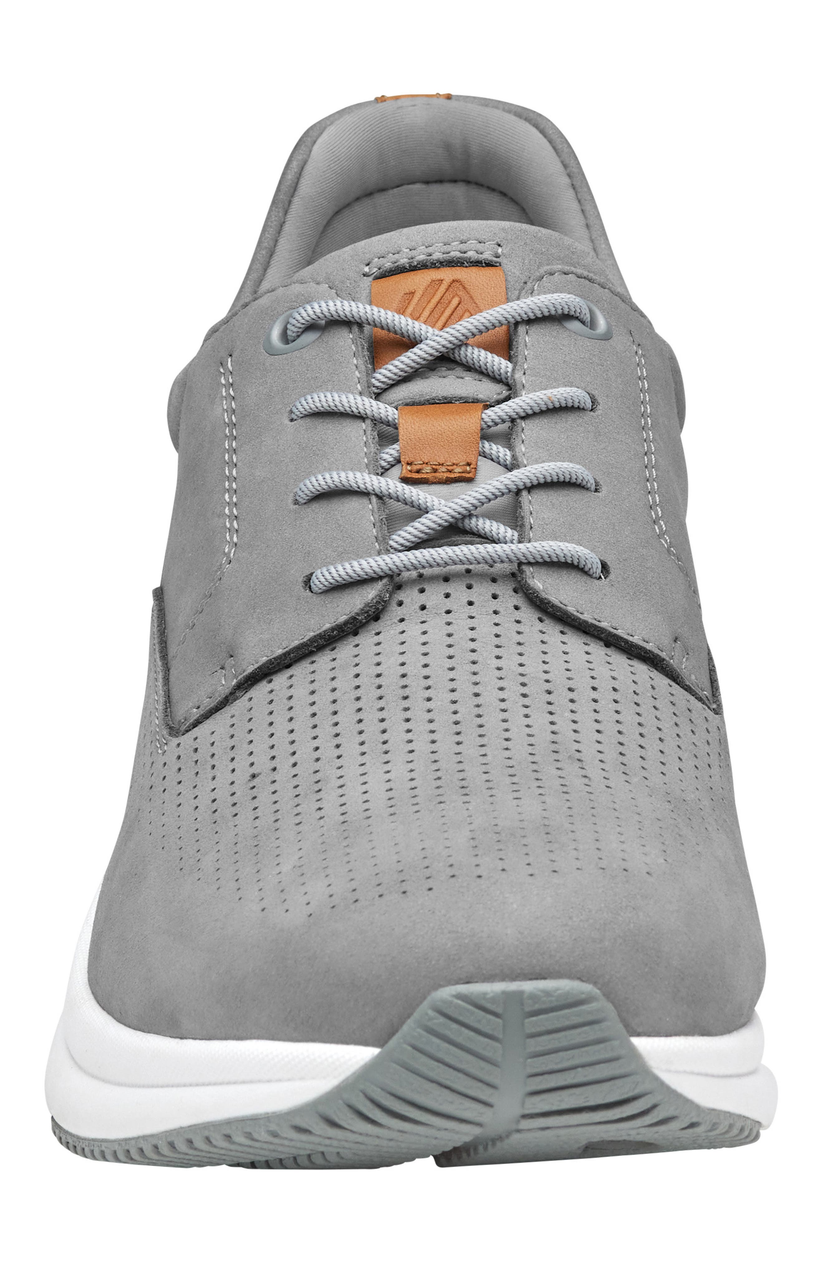 Johnston & Murphy TR3-Luxe Hybrid Waterproof Sneaker, Alternate, color, Gray Waterproof Nubuck
