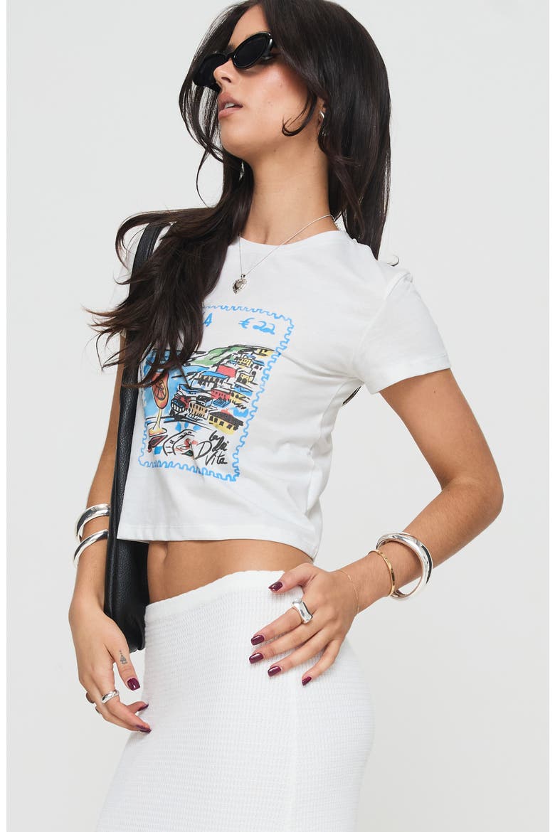 Edenia Italia Graphic T-Shirt, Alternate, color, WHITE