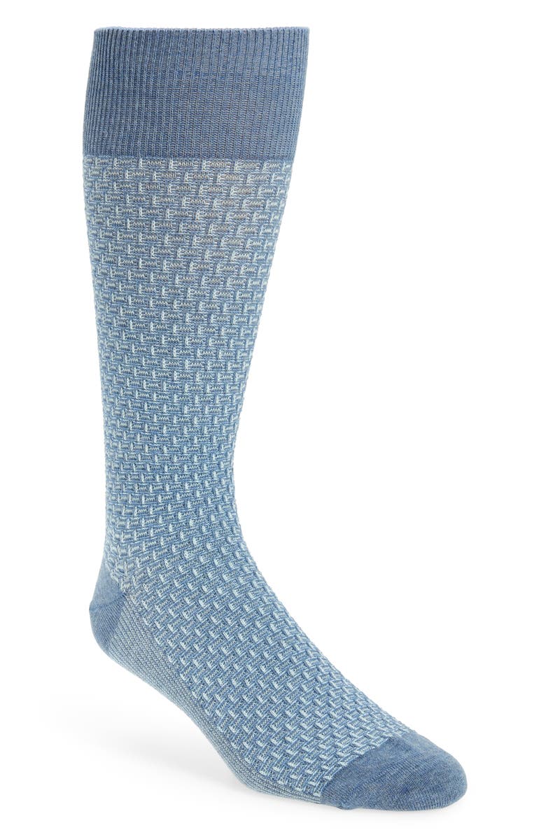 Cole Haan Dog Bone Texture Crew Socks, Main, color, 