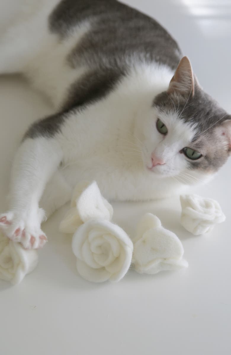 Catenary Flora Eterna Cat Toy, Alternate, color, White