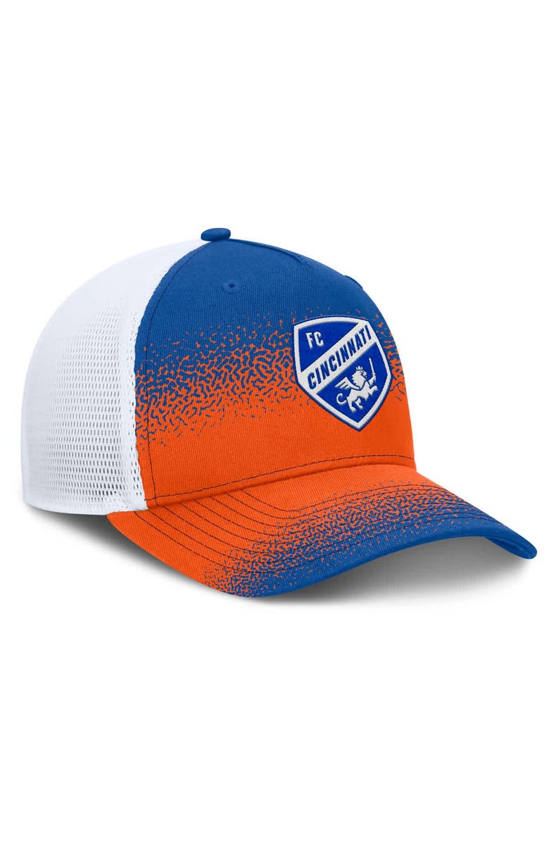FANATICS Men's Fanatics Blue FC Cincinnati Libero Trucker Adjustable Hat, Alternate, color,
