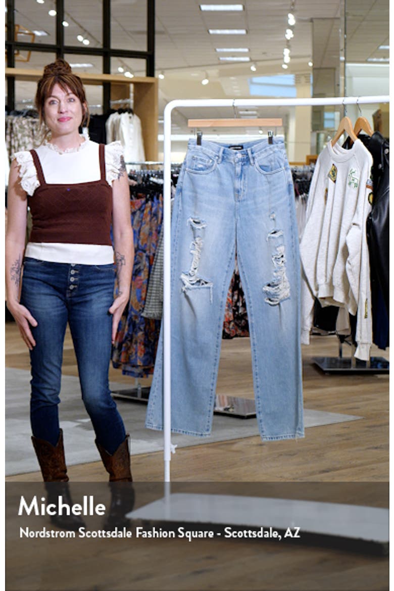 Destroyed Wide Leg Jeans video