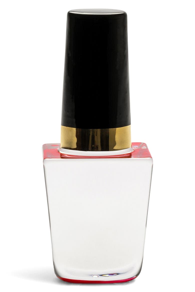 Mini Nail Polish Glass Sculpture, Main, color, RED