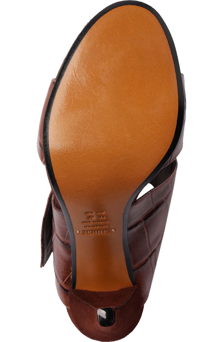 Schutz Beatrix Slide Sandal, Alternate, color, Root Brown