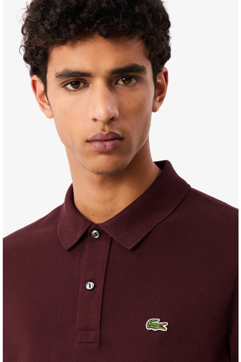 Slim Fit Piqué Polo, Alternate, color, BZD EXPRESSO
