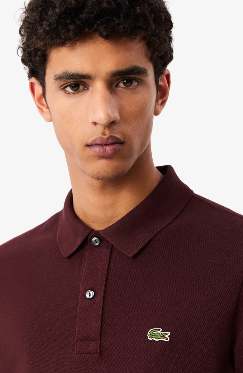 Lacoste Slim Fit Piqué Polo, Alternate, color, Expresso
