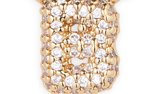Bp. Pavé Crystal Initial Necklace In Gold