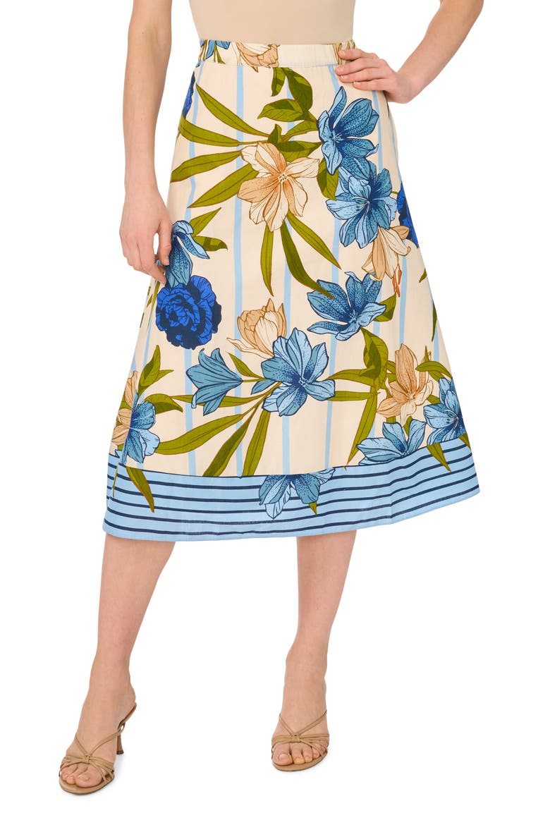 Border Full Maxi Skirt, Main, color, EGGNOG