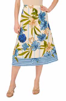 Halogen® Border Full Maxi Skirt