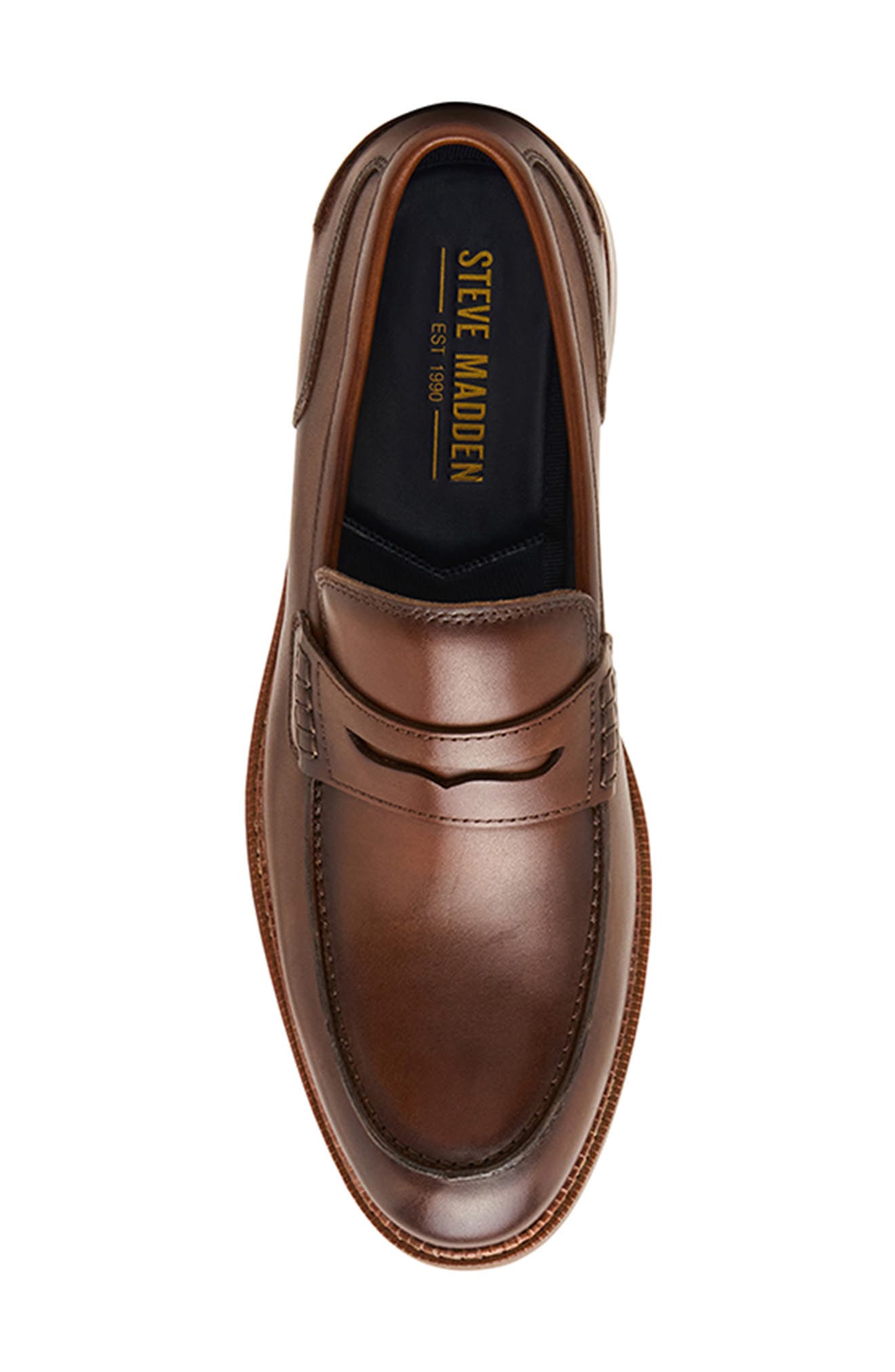 Eastin Leather Penny Loafer, Alternate, color, COGNAC