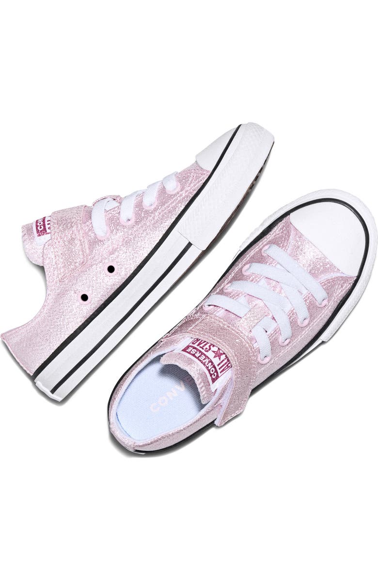 Converse Kids' Chuck Taylor All Star Easy On Glitter Low Top Sneaker, Alternate, color, New Found Bloom