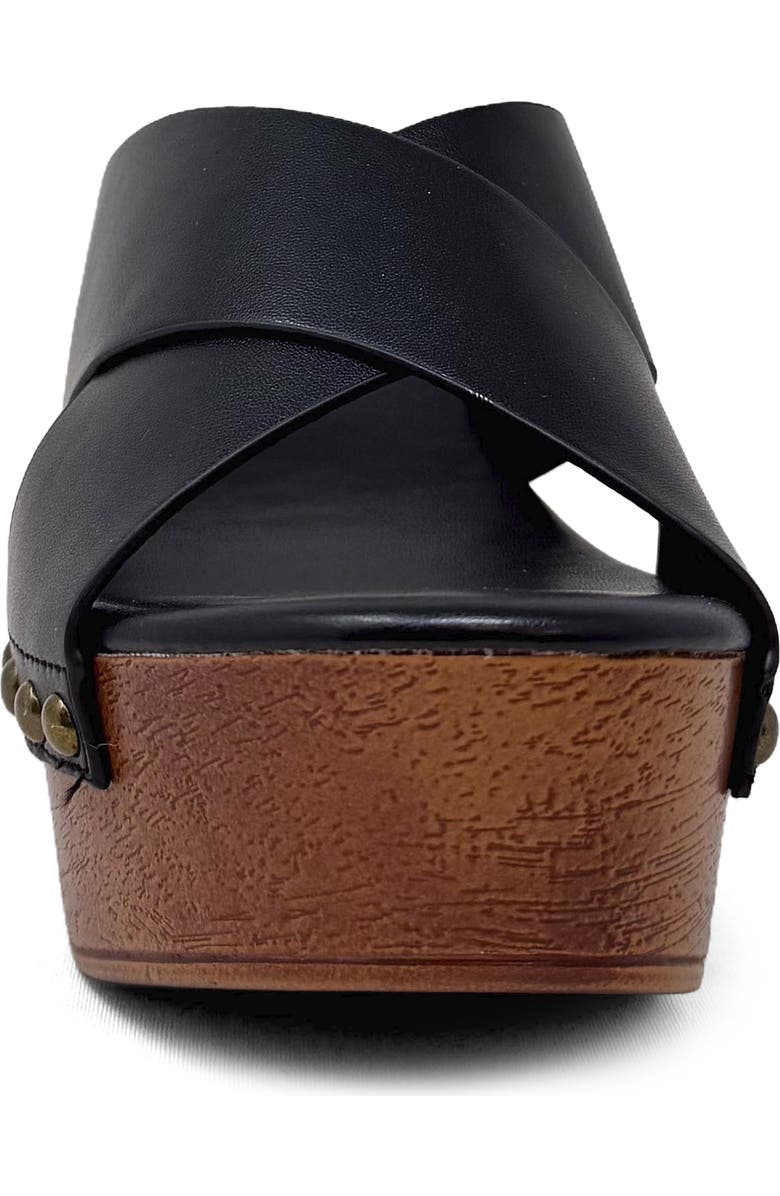 SHUSHOP Ivanna Platform Slide Sandal, Alternate, color, Black