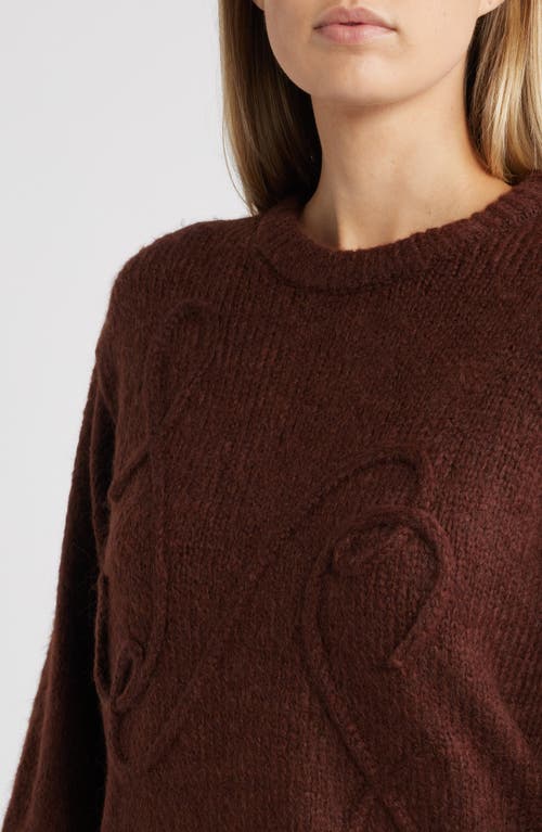 Shop Sam Edelman Khloe Boxy Sweater In Bitter Chocolate