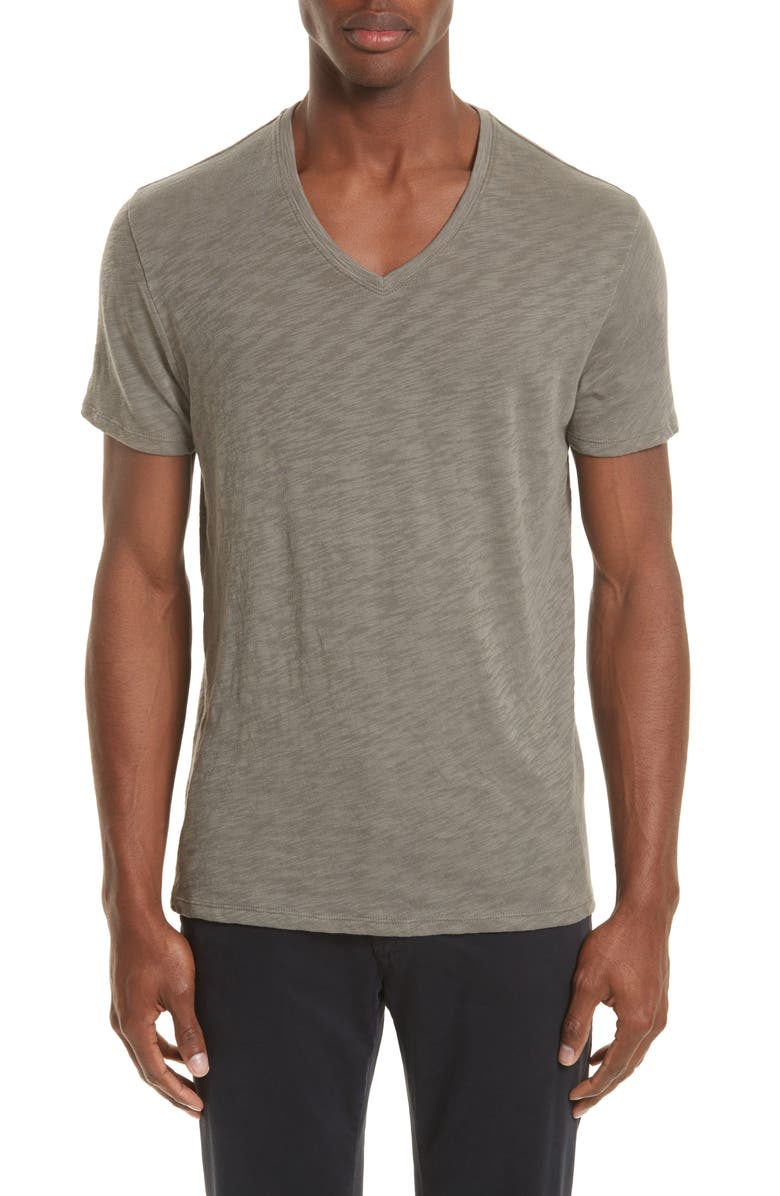 ATM Anthony Thomas Melillo Slub V-Neck T-Shirt, Main, color, 