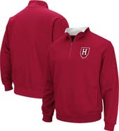 COLOSSEUM Men's Colosseum Crimson Harvard Crimson Tortugas Team Logo Quarter-Zip Jacket