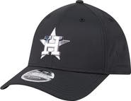 New Era Men's New Era Black Houston Astros Metallic 39THIRTY M-Crown Flex Hat