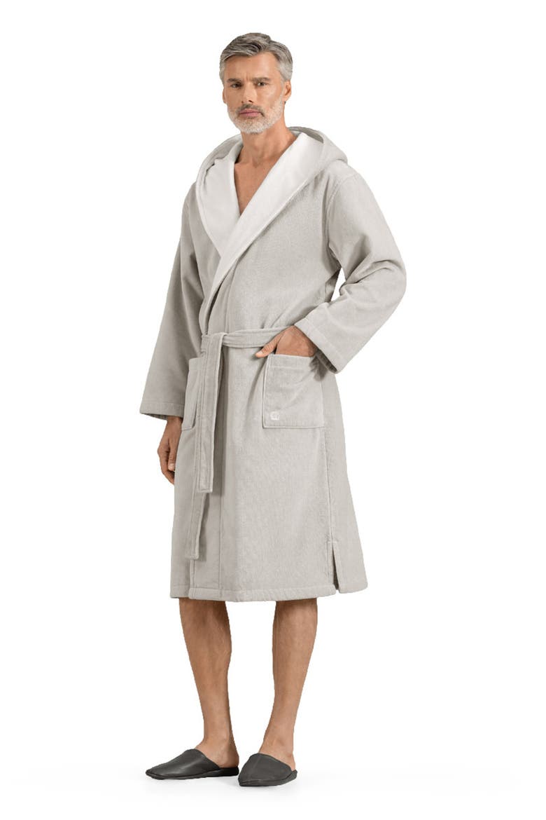 Art Line Men's Bathrobe, Alternate, color, Grey