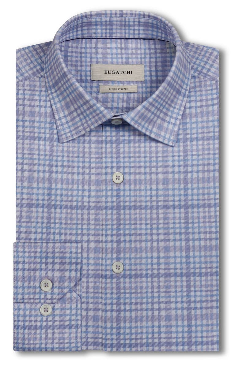 Bugatchi James OoohCotton<sup>®</sup> Plaid Button-Up Shirt, Main, color, Lilac