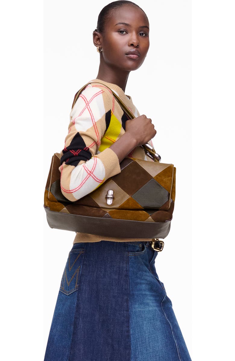 Marc Jacobs The Large Dual Shoulder Bag, Alternate, color, Brown Multi