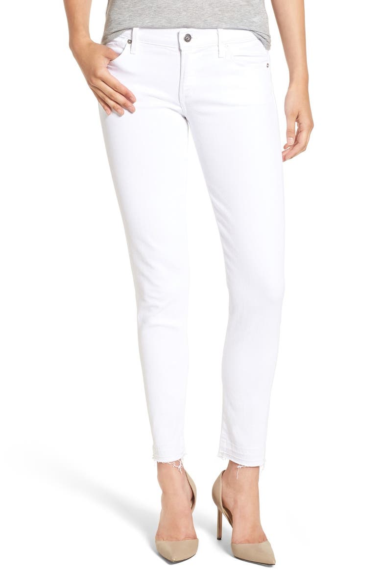 Skinny Ankle Jeans, Main, color, OPTIC WHITE