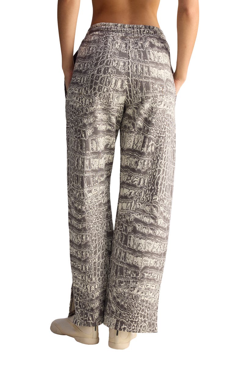 adidas Loose Printed Sweatpants, Alternate, color, Almond Milk-Smc/ Charcoal