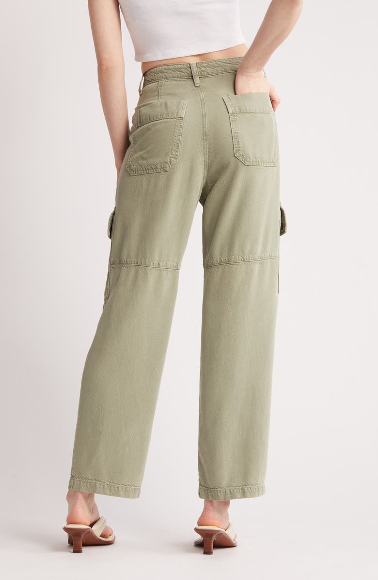 AG Knoxx High Waist Cargo Straight Leg Pants, Alternate, color, Sulfur Fresh Eucalyptus