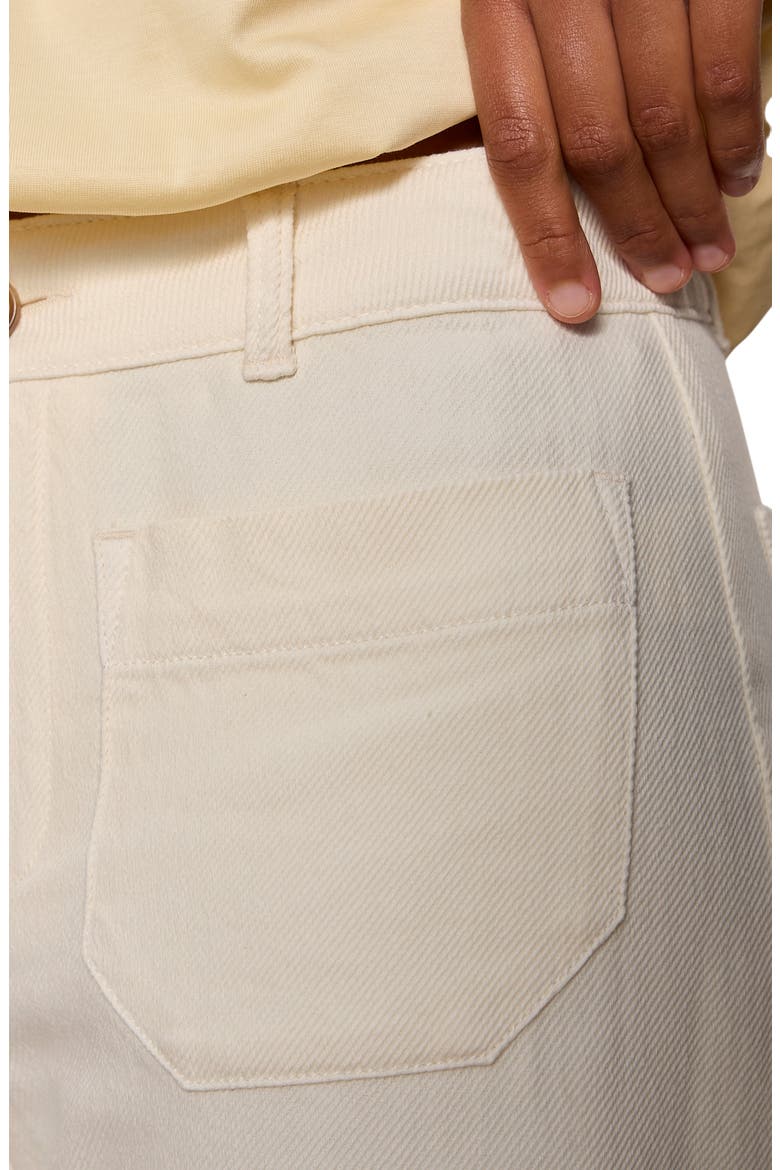 Soft Marine High Waist Wide Leg Crop Cotton Pants, Alternate, color, COLLAGEN WHITE