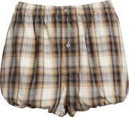 Acne Studios Pebby Check Flannel Shorts