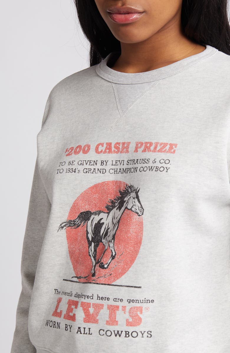 Levi's<sup>®</sup> Signature Graphic Crewneck Sweatshirt, Alternate, color,
