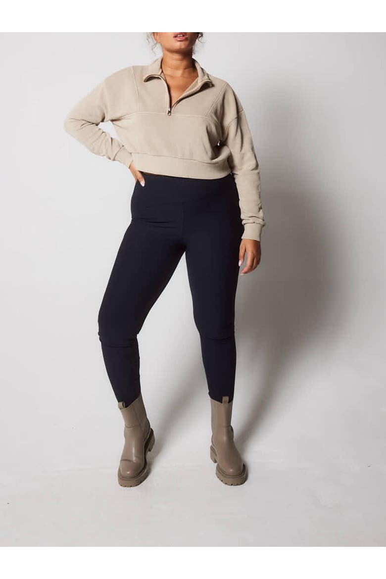 Winter Everyday High Waisted Leggings, Alternate, color, Vintage Navy