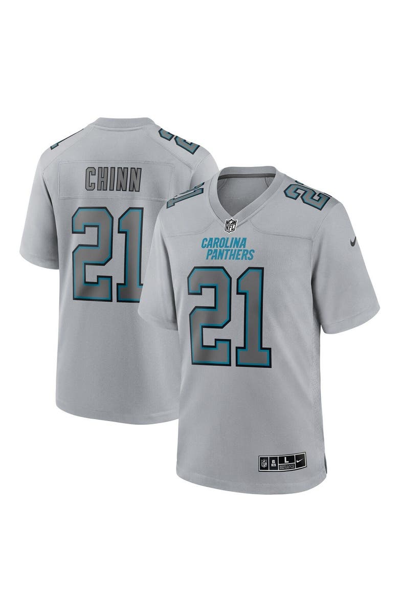 Nike Men's Nike Jeremy Chinn Gray Carolina Panthers Atmosphere Fashion Game Jersey, Main, color, 