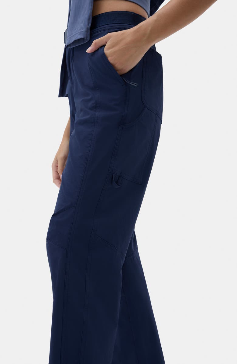 Halfdays Bastille High Waist Ripstop Pants, Alternate, color, Navy