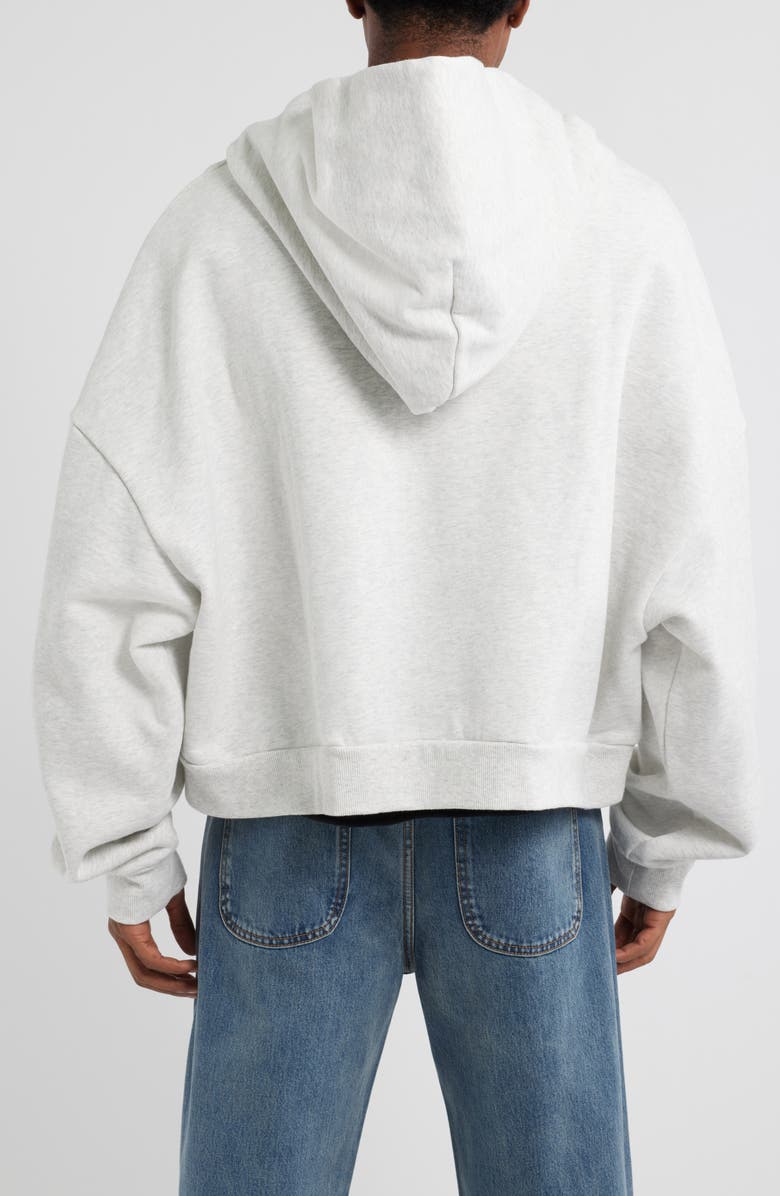 Elwood Oversize Rectangle Zip Hoodie, Alternate, color, Ash Grey