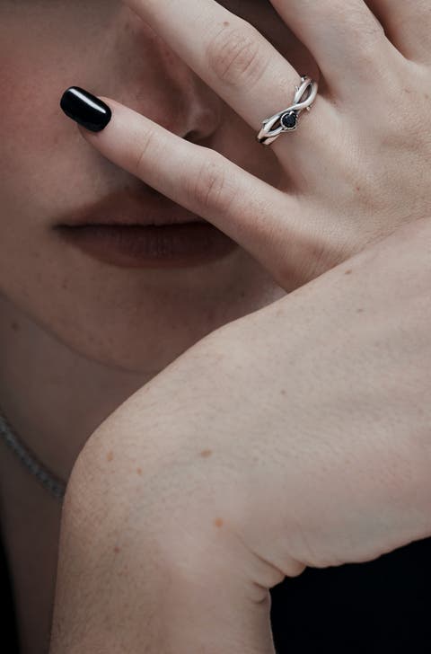 Rosethorn Thin Sterling Silver Ring